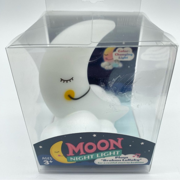 Moon Night Light Plays "Brahms Lullaby" Color Changing Light - Picture 2 of 7